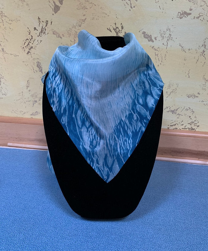 Indigo Dyed Triangular Shaped Scarf